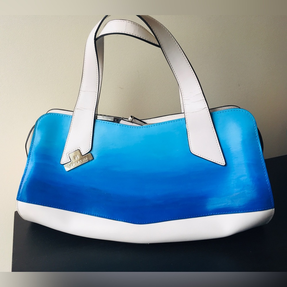 Big hand-painted satchel